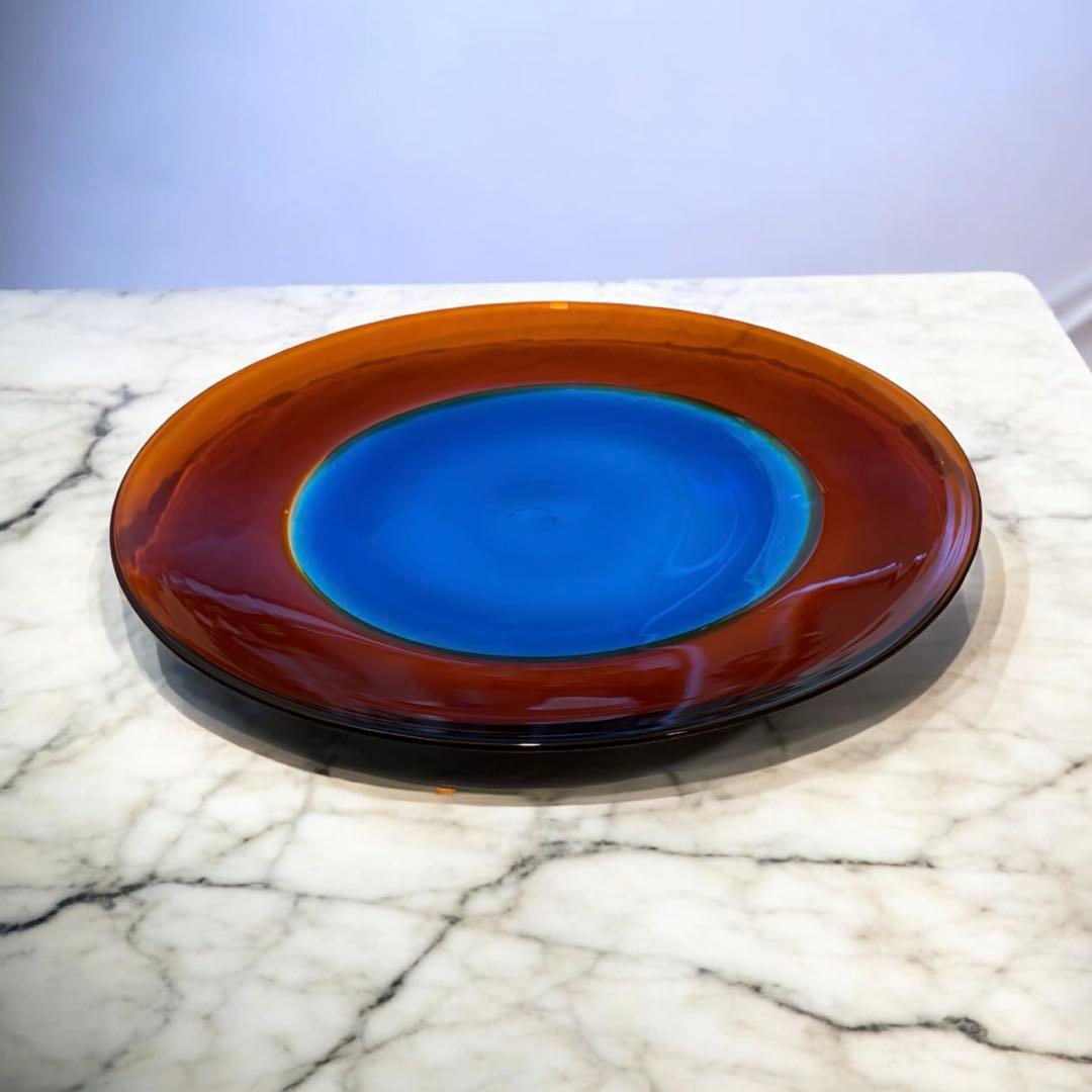 新品　デマヨ社製 MURANO GLASS 1988 ムラーノ 大皿　佐々木硝子