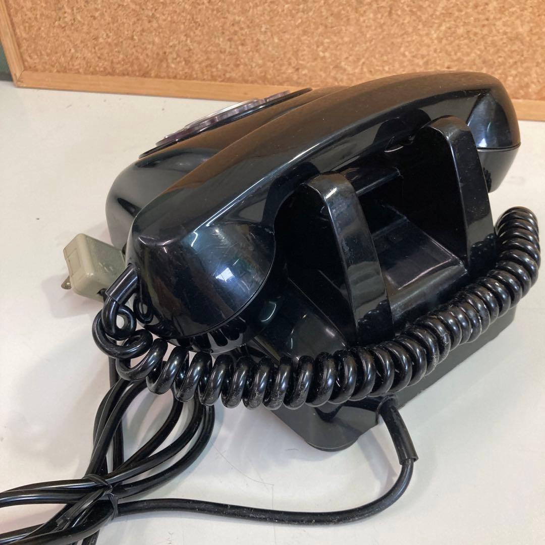 昭和レトロ アンティーク 黒電話 日本電信電話公社 ダイヤル式電話