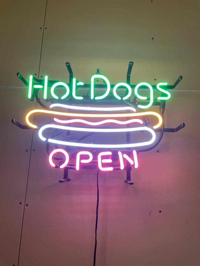 【期間限定特別価格】アメリカンネオンサイン HOT DOG ネオン管 照明