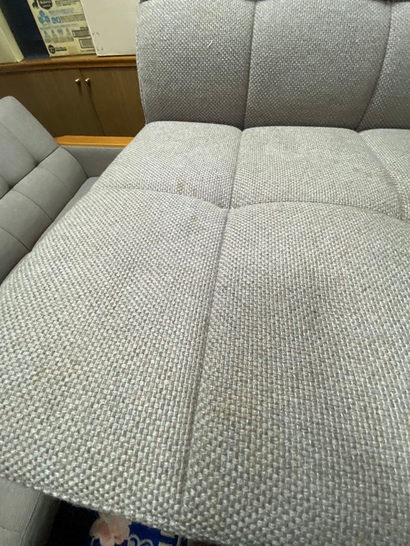 天童木工　グレー ファブリック ダイニングチェア①