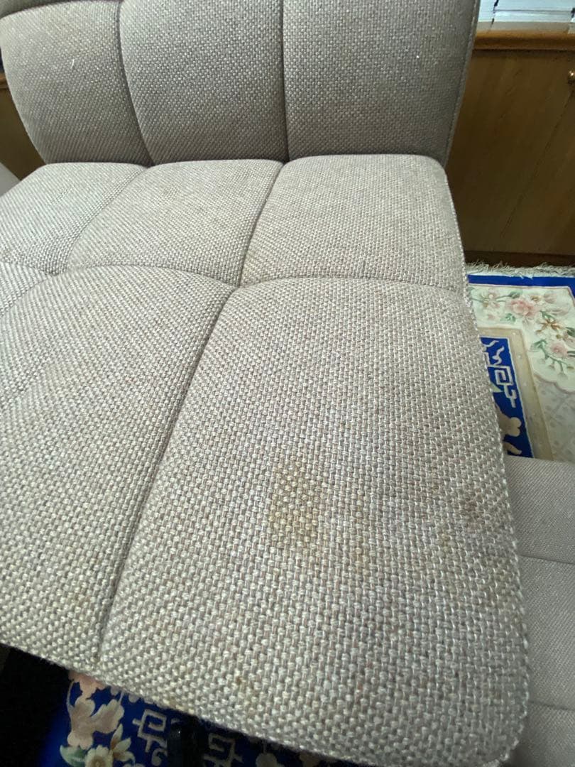 天童木工　グレー ファブリック ダイニングチェア①