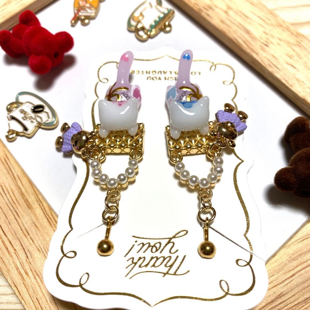 ☆バッグとクマちゃんいっぱいイヤリング☆