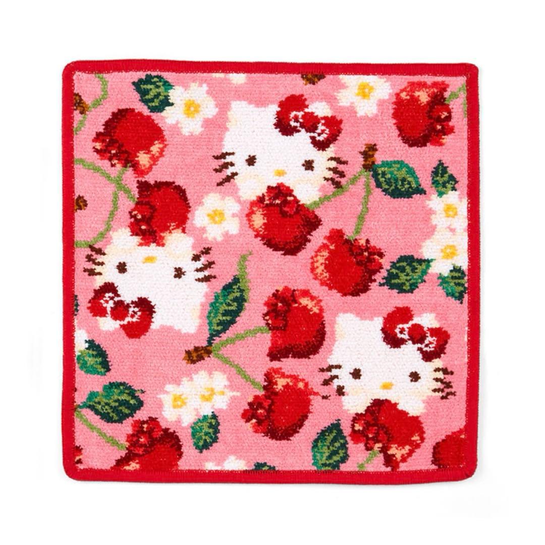 サンリオ♡キティ フェイラー チェリー シュニール織 ハンカチ - メルカリ