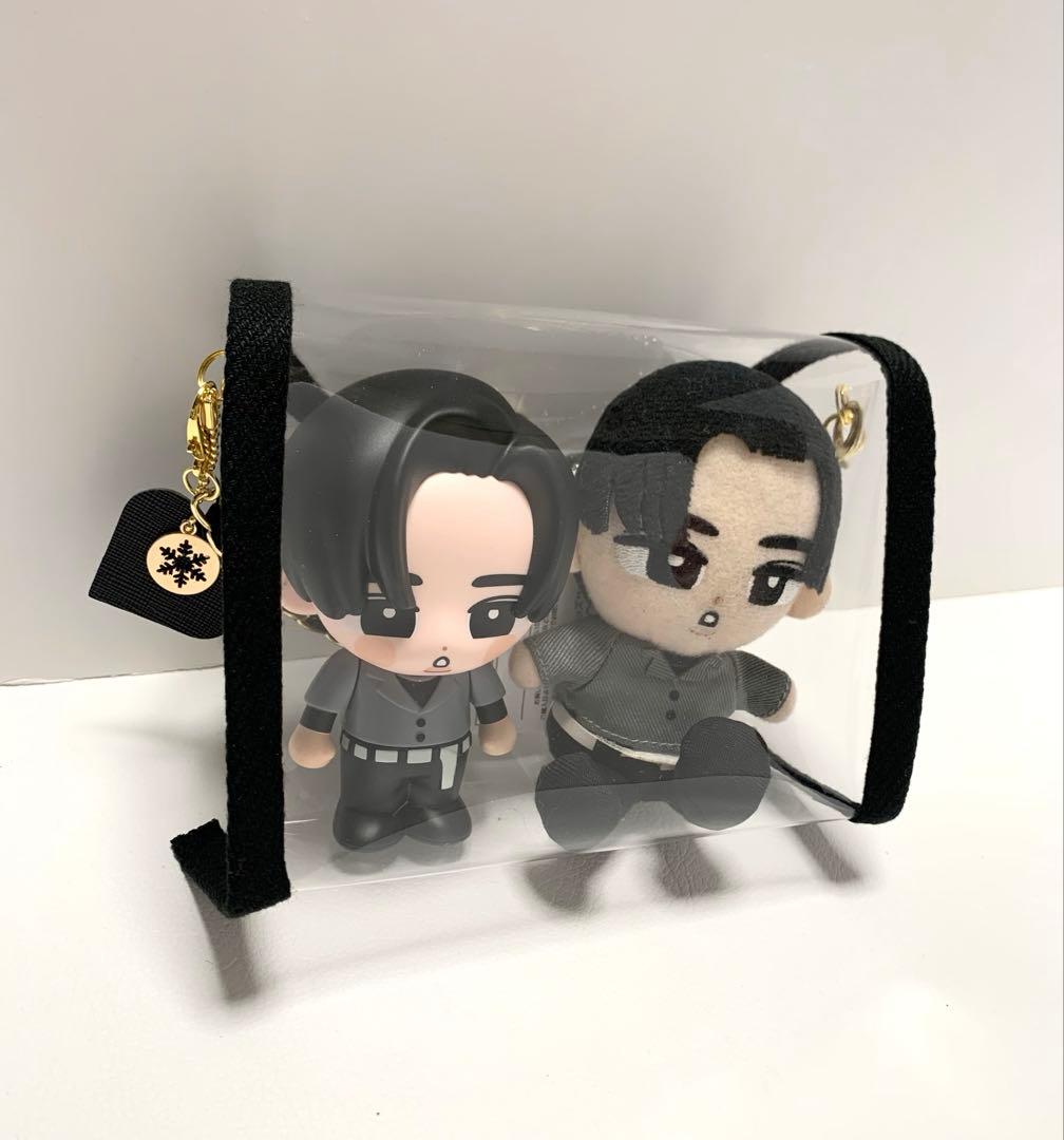 ゆき　すのチルソフビポーチ　2体用　黒　Man 目黒蓮　チルぬい