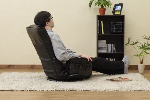 《送料無料》　レバー式　14段階　回転座椅子