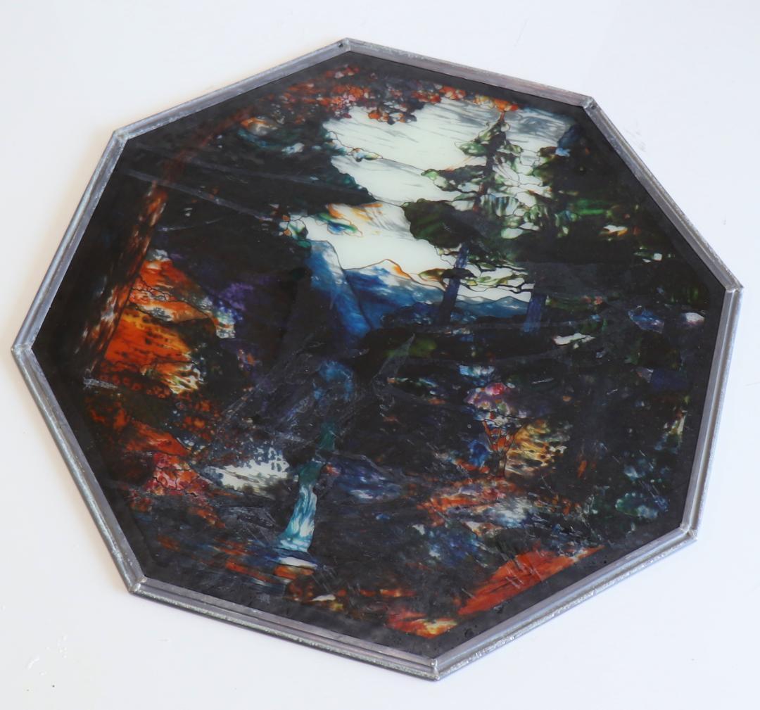 ティファニー 特大 52.8cm ヴィンテージ ステンドグラス リバーオブライフ