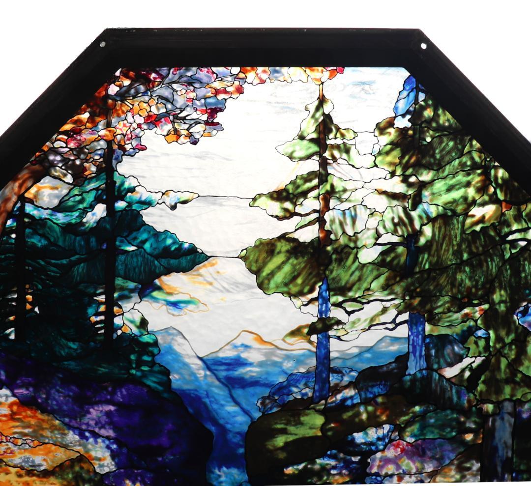 ティファニー 特大 52.8cm ヴィンテージ ステンドグラス リバーオブライフ