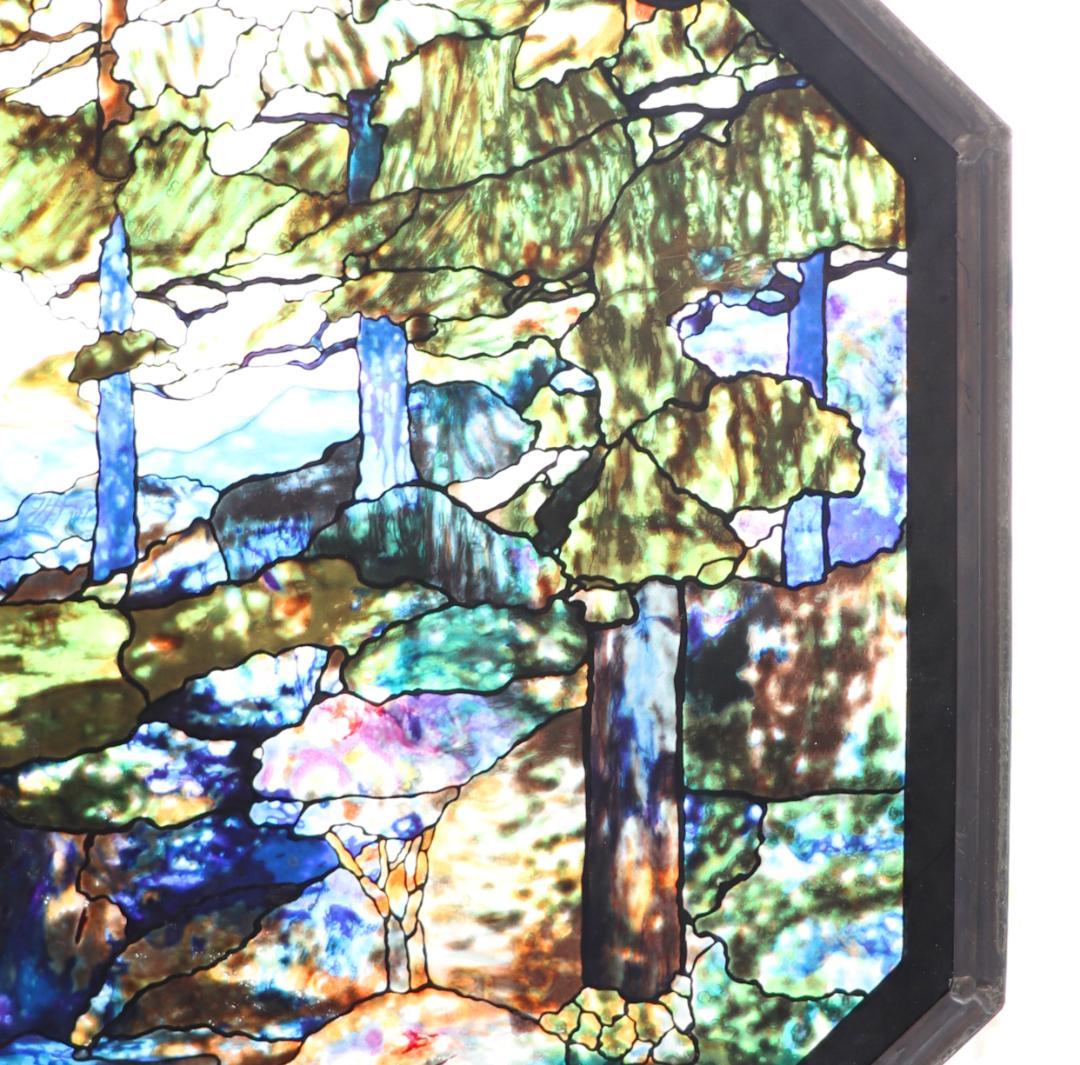 ティファニー 特大 52.8cm ヴィンテージ ステンドグラス リバーオブライフ
