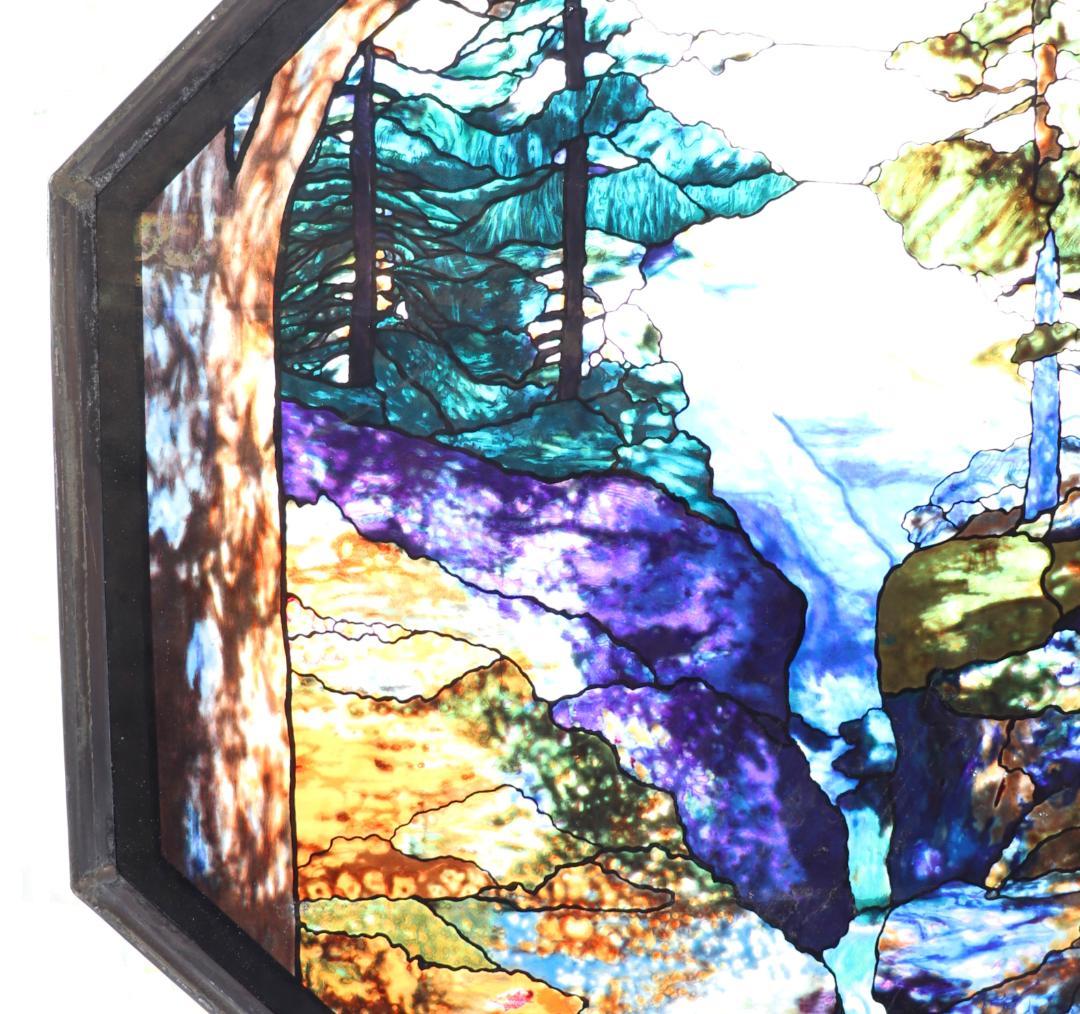 ティファニー 特大 52.8cm ヴィンテージ ステンドグラス リバーオブライフ