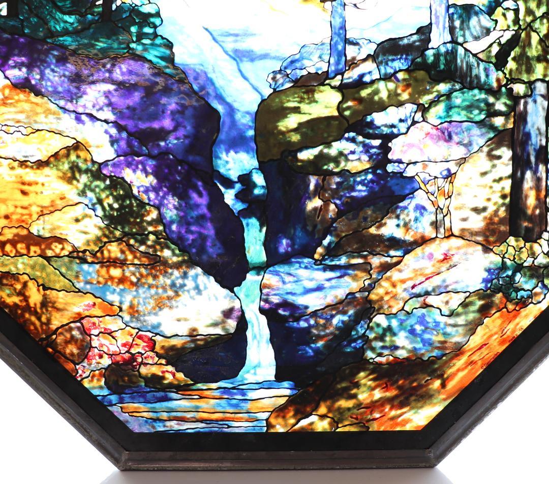 ティファニー 特大 52.8cm ヴィンテージ ステンドグラス リバーオブライフ
