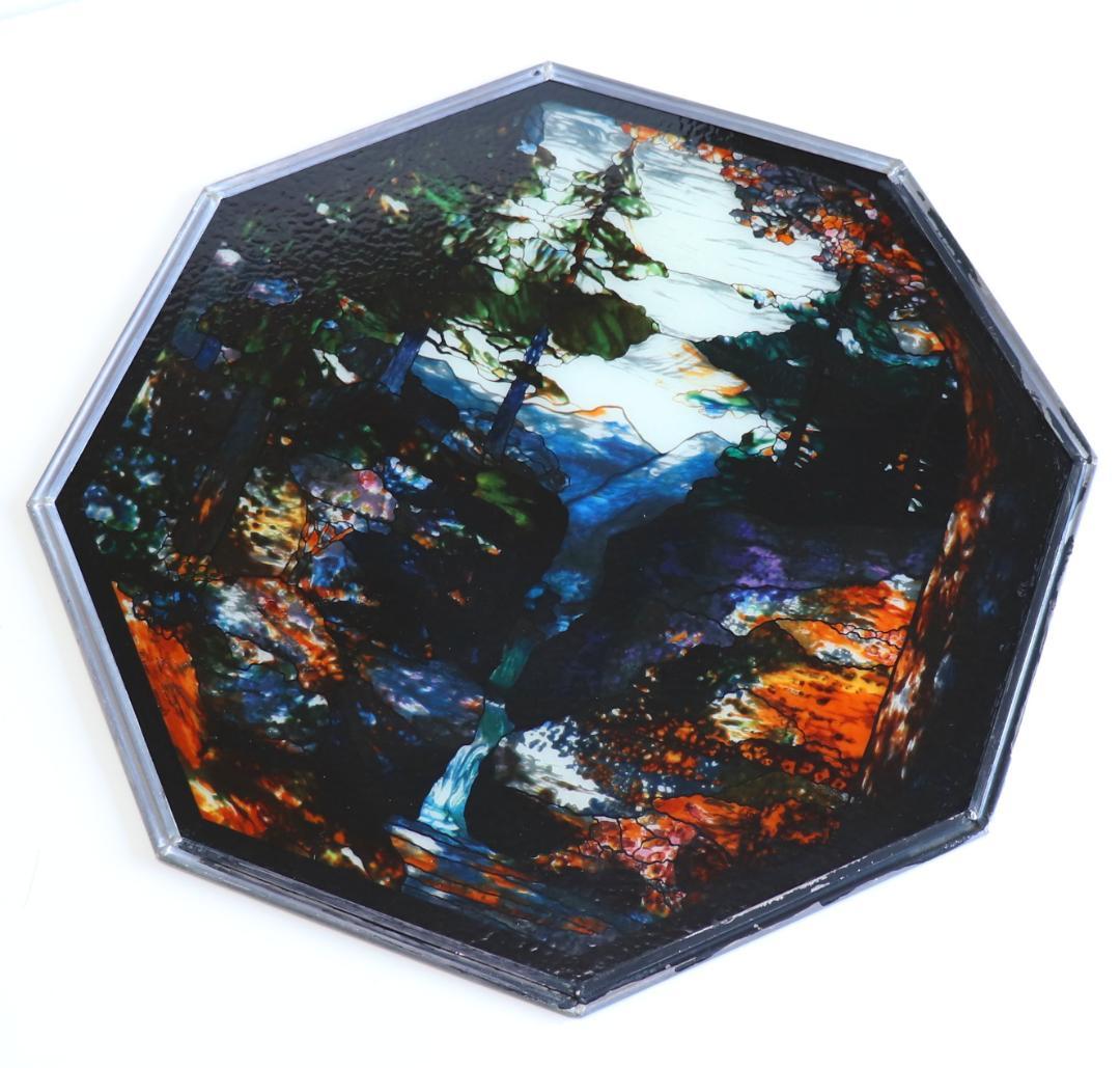 ティファニー 特大 52.8cm ヴィンテージ ステンドグラス リバーオブライフ