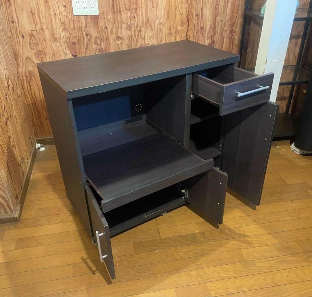 ニトリ　キッチンボード　レンジ台　キャスター付き