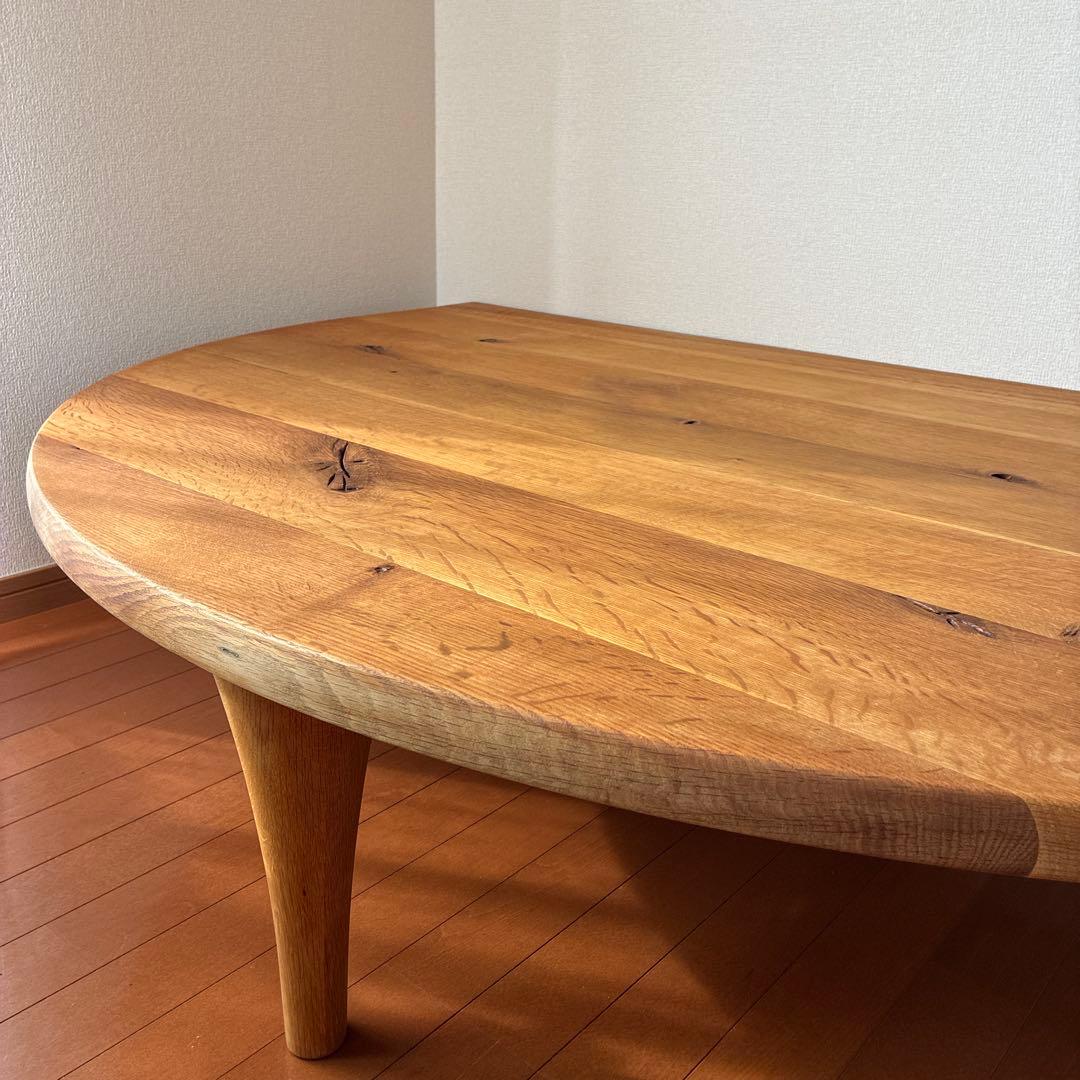 HIDA 森のことば 半円形リビングテーブル 飛騨産業　SN105RT
