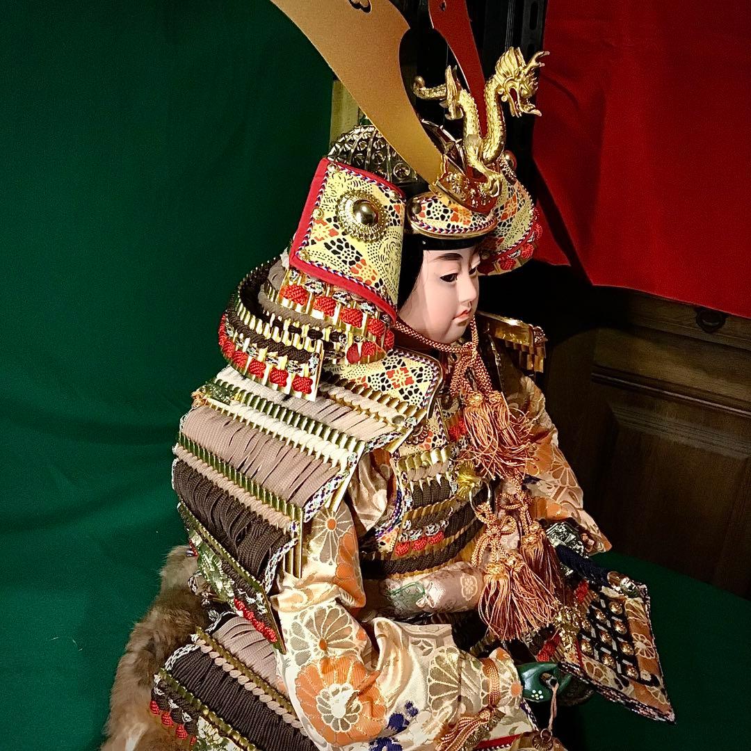 龍玉作 子供武将飾り 13号