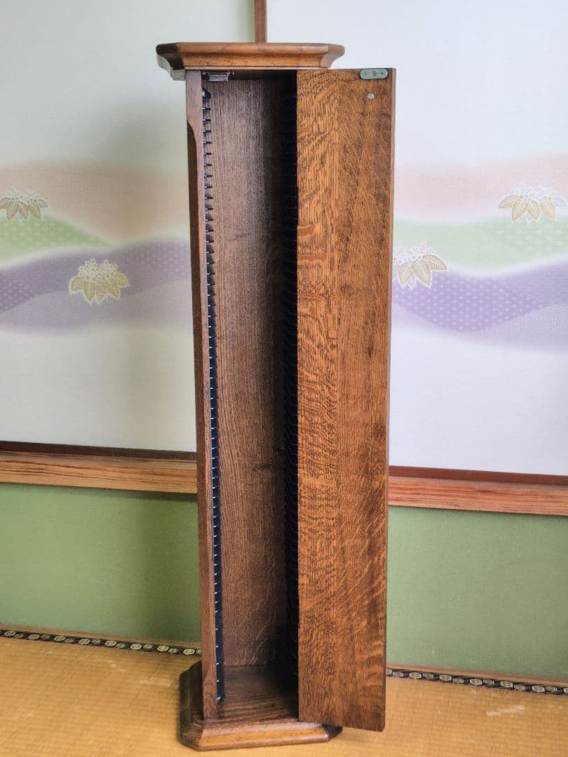 木製　無垢材　CDラック　CD入　CD　５０枚　２枚組・５個　タワー形状　飾り台