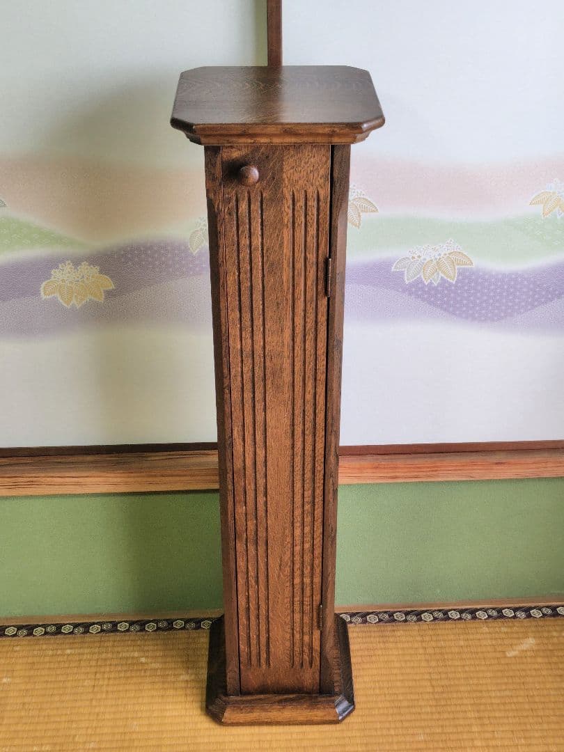 木製　無垢材　CDラック　CD入　CD　５０枚　２枚組・５個　タワー形状　飾り台