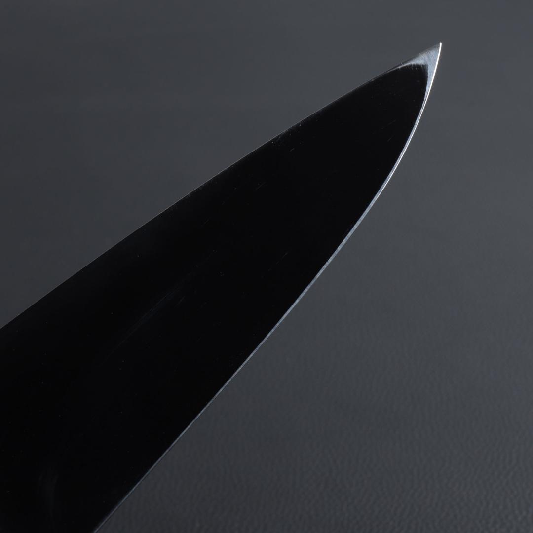 8509 鏡面仕上げ 身卸し・舟行 9寸 刃は究極の切れ味 黒檀黒水牛角八角柄