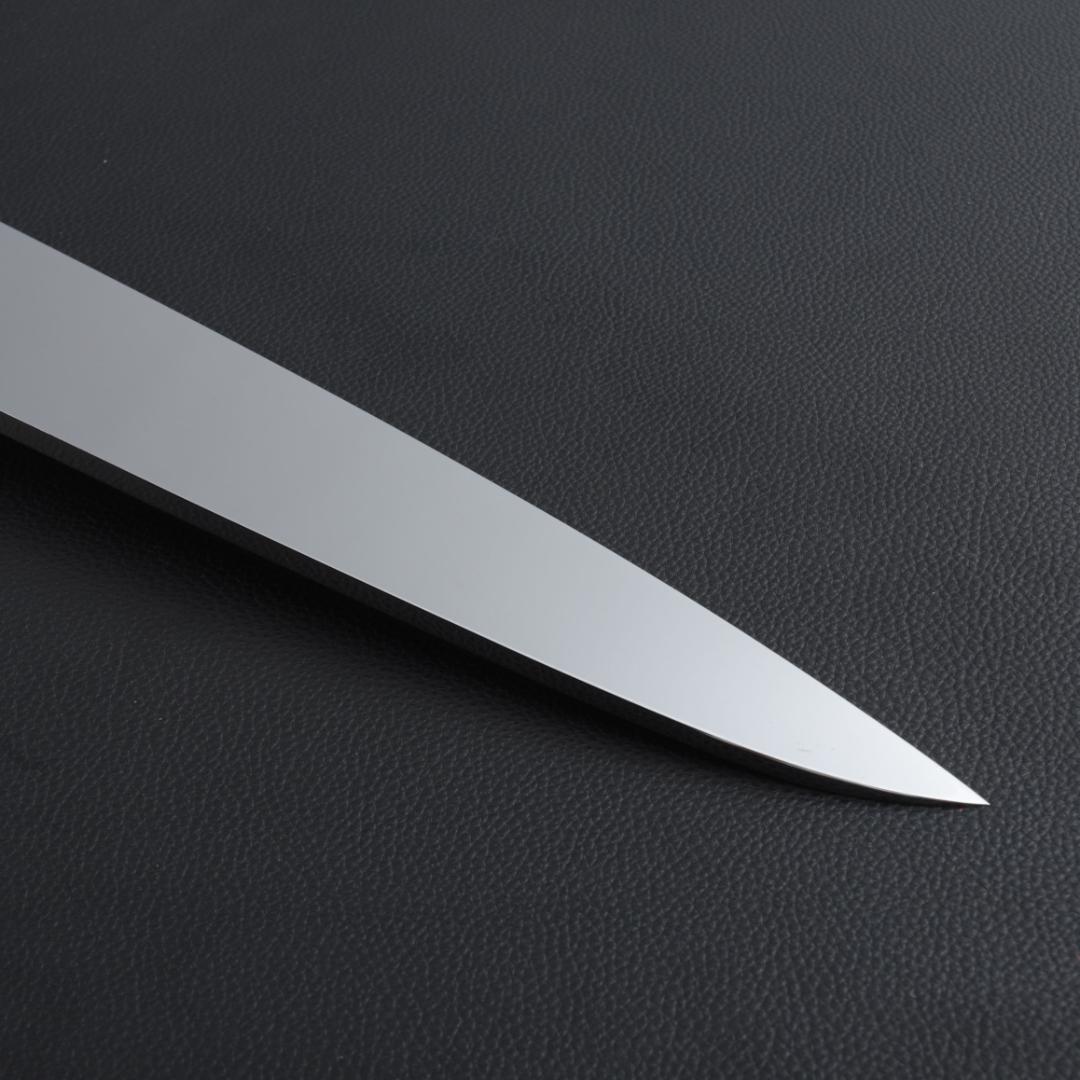 8509 鏡面仕上げ 身卸し・舟行 9寸 刃は究極の切れ味 黒檀黒水牛角八角柄