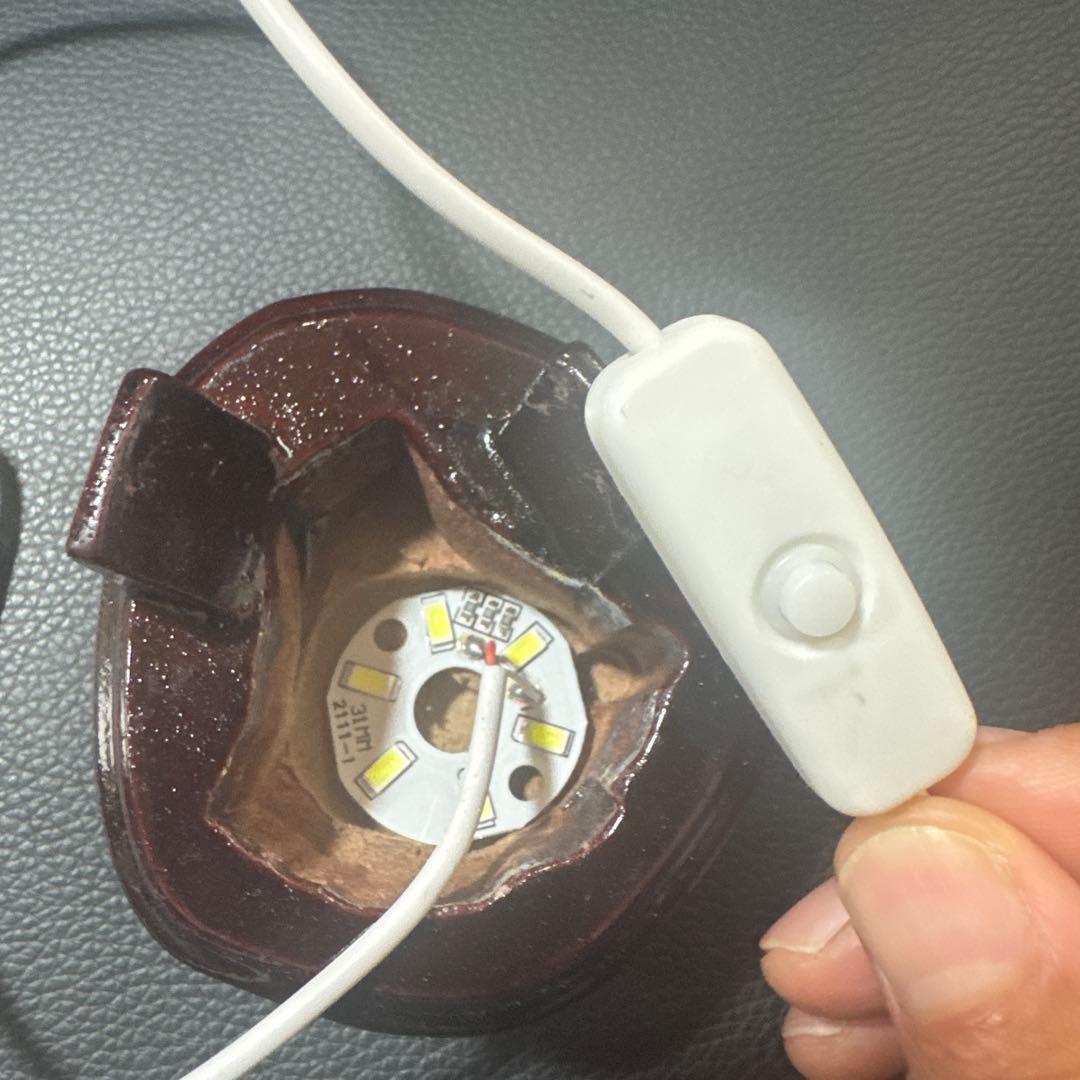 【極上品】希少　ゴールドルチルクォーツ クラスター 光台座付