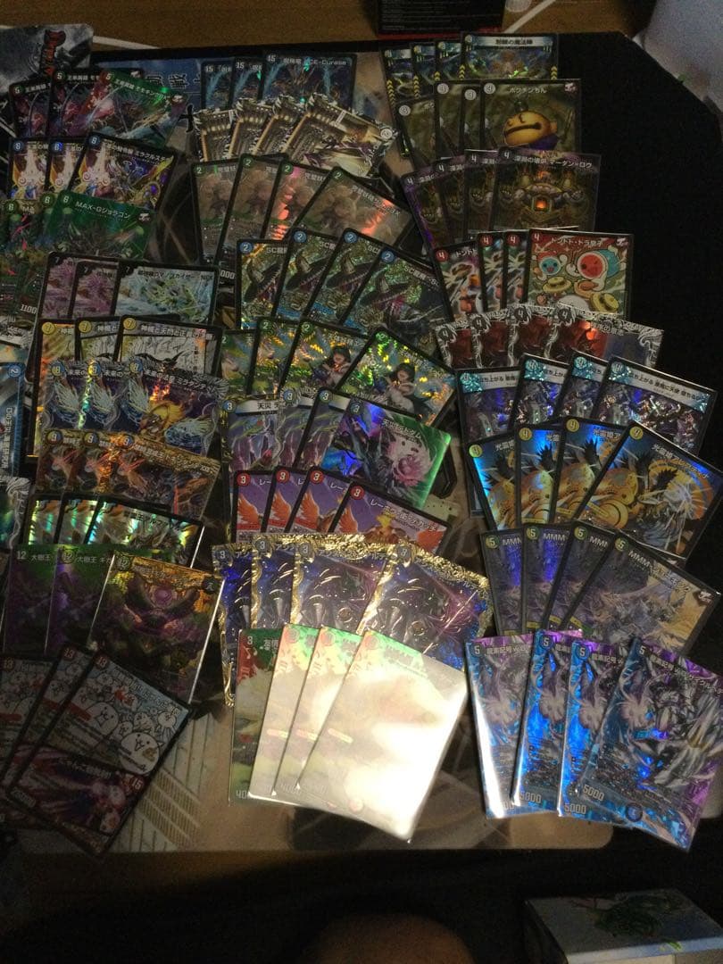 デュエルマスターズカード　引退品　スリーブ、プレイマット付き