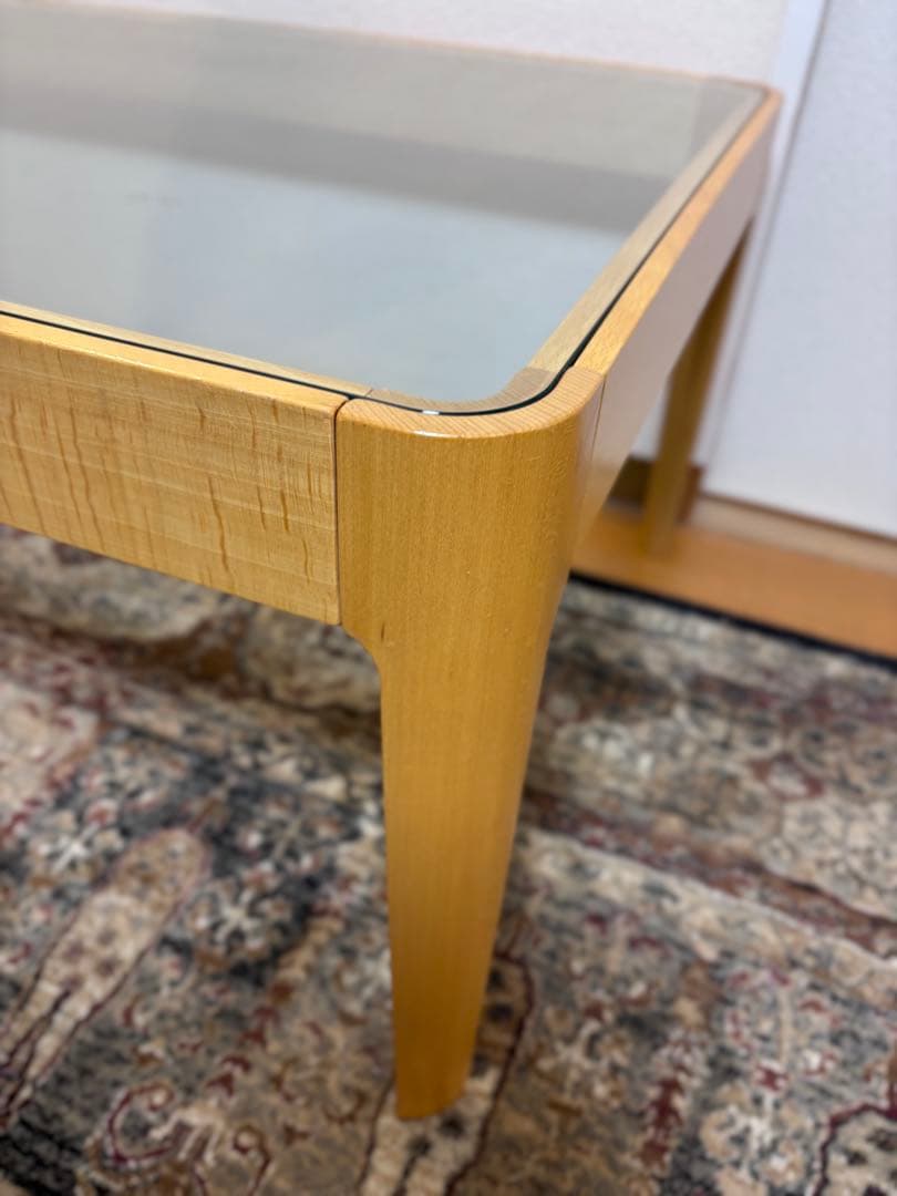 ⭐️超美品⭐️スペシャル⭐️廃盤希少⭐️無印良品⭐️ガラス製センターテーブル⭐️ローテーブル