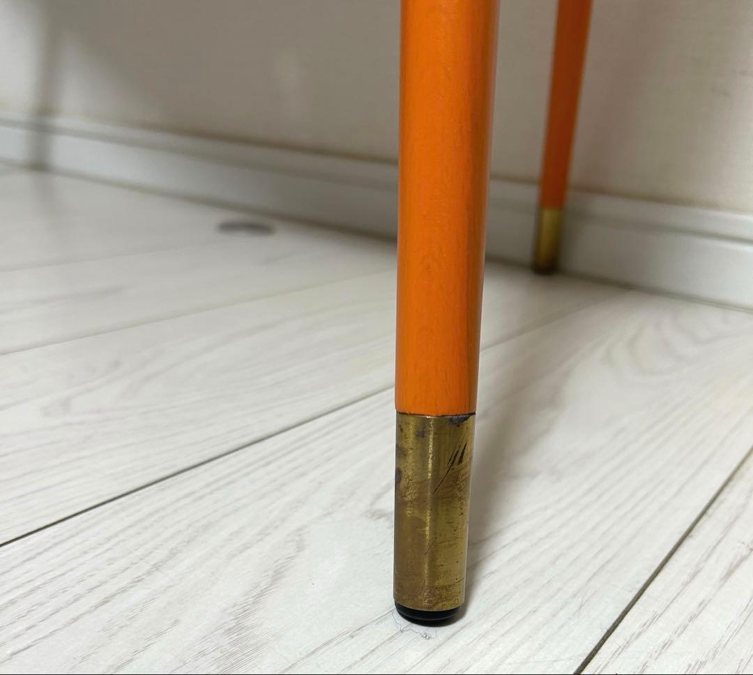 【廃盤・美品】IKEA LOVBACKEN サイドテーブル　オレンジ