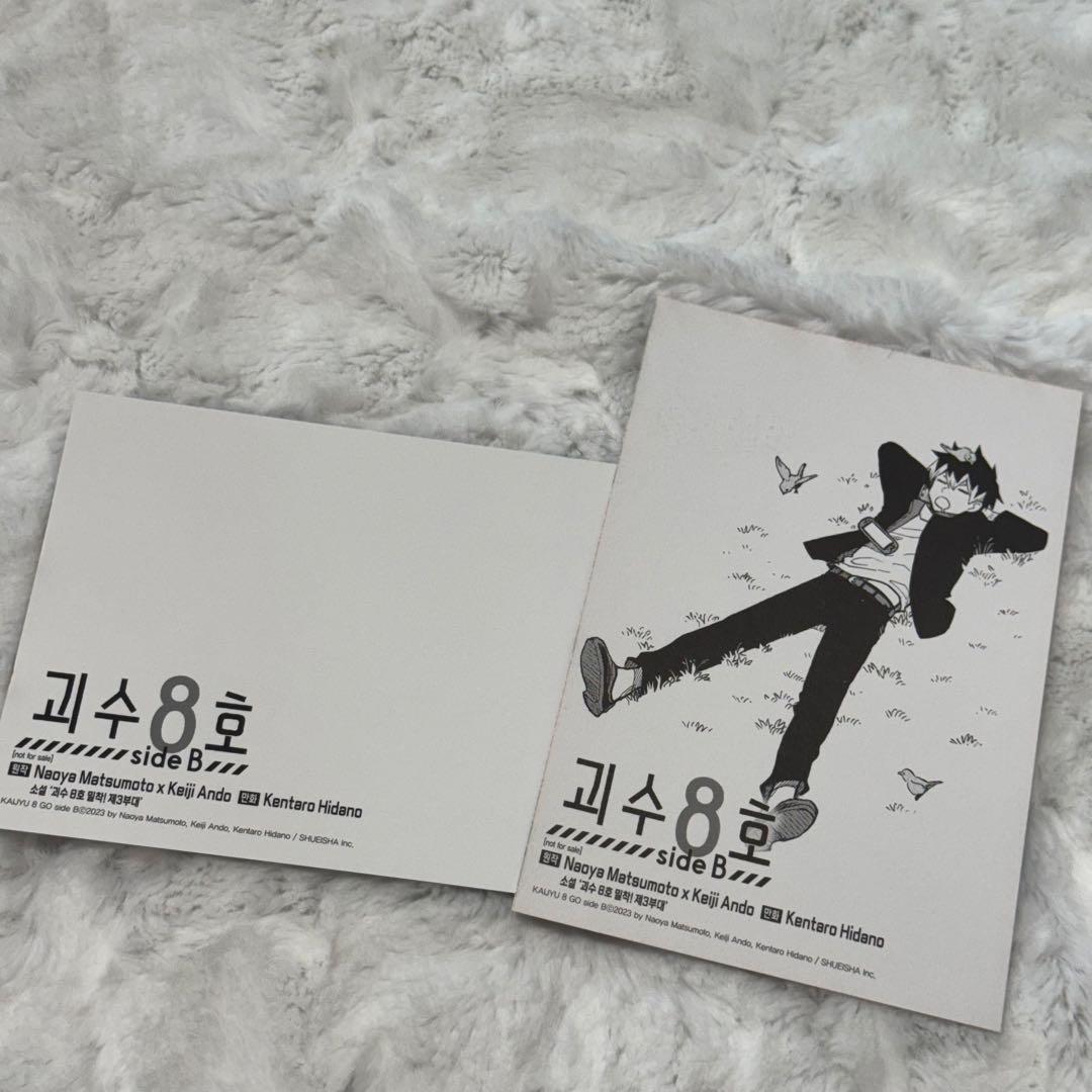 怪獣8号 鳴海弦 韓国限定 ポストカード2枚 side b 購入特典 - メルカリ