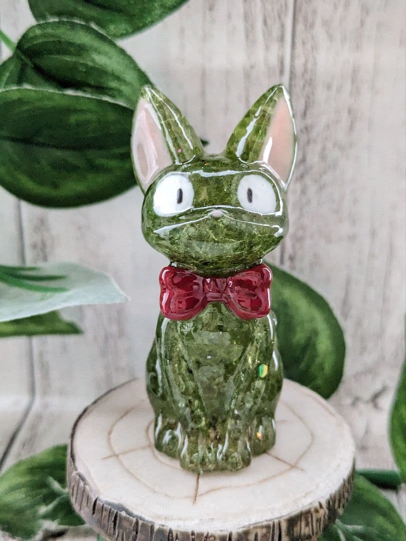 【はるかな】ミニサイズ！タイガーアイの蝶ネクタイねこちゃん形オルゴ☆他５点