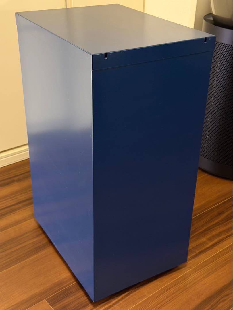 BISLEY スチール製 6段引き出しキャビネット ブルー