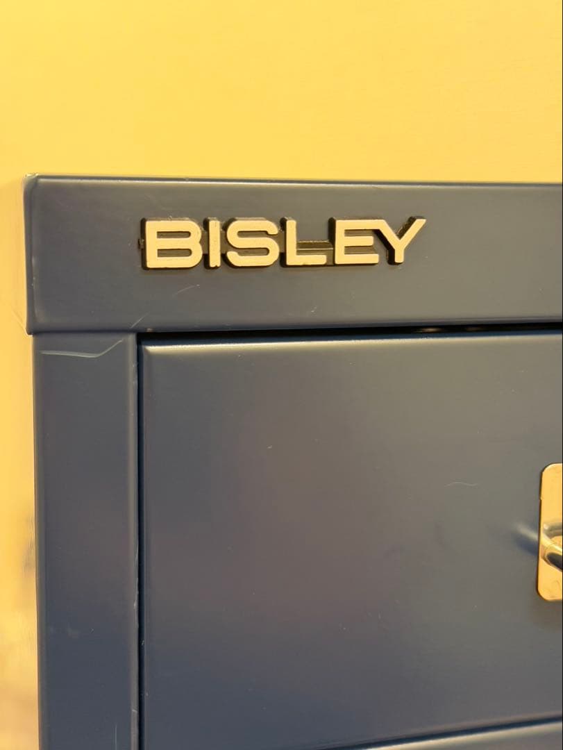 BISLEY スチール製 6段引き出しキャビネット ブルー