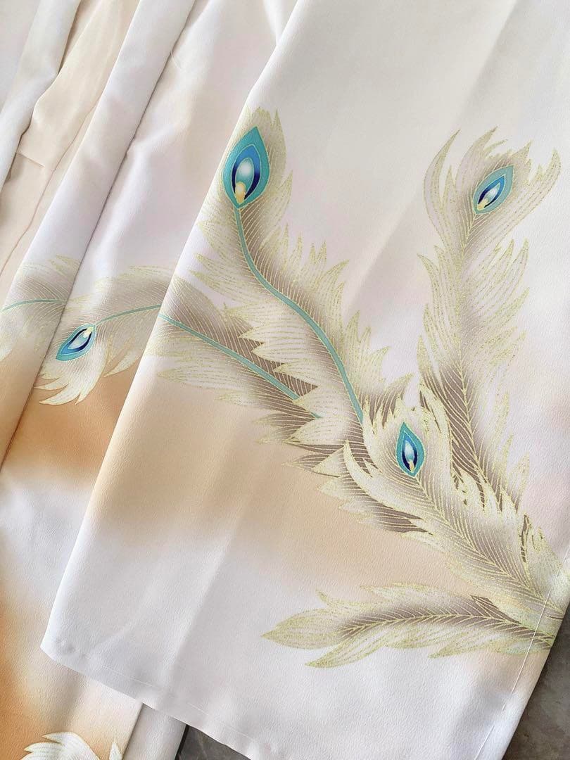 新品　式部浪漫5歳七五三　羽織袴13点フルセット アイボリー　金糸鳳凰模様