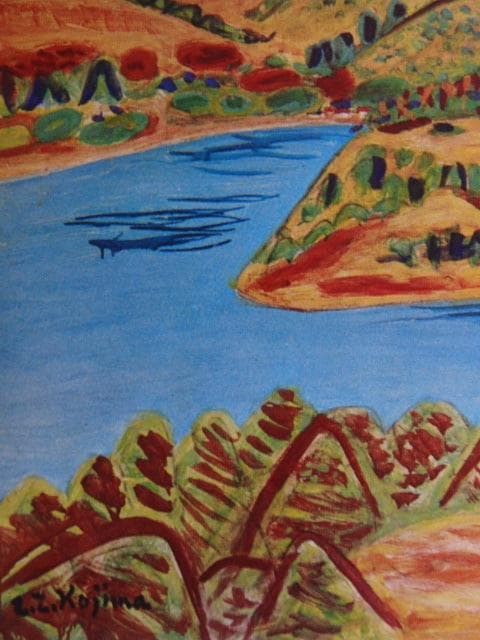 児島善三郎、【箱根】、希少な画集画、新品高級額 額装付、状態良好