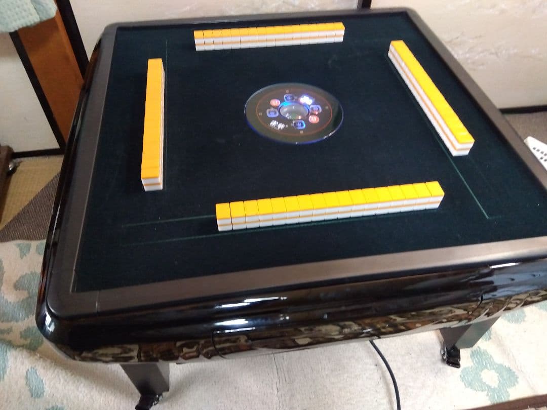 全自動麻雀卓28ミリ牌 座卓脚とテーブル