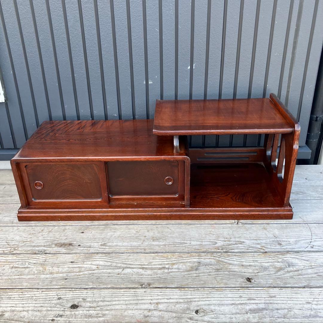 昭和レトロ 和モダン 木製階段箪笥 飾り棚 茶箪笥 サイドボード 古道具 古家具