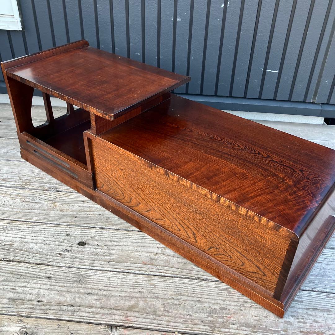 昭和レトロ 和モダン 木製階段箪笥 飾り棚 茶箪笥 サイドボード 古道具 古家具