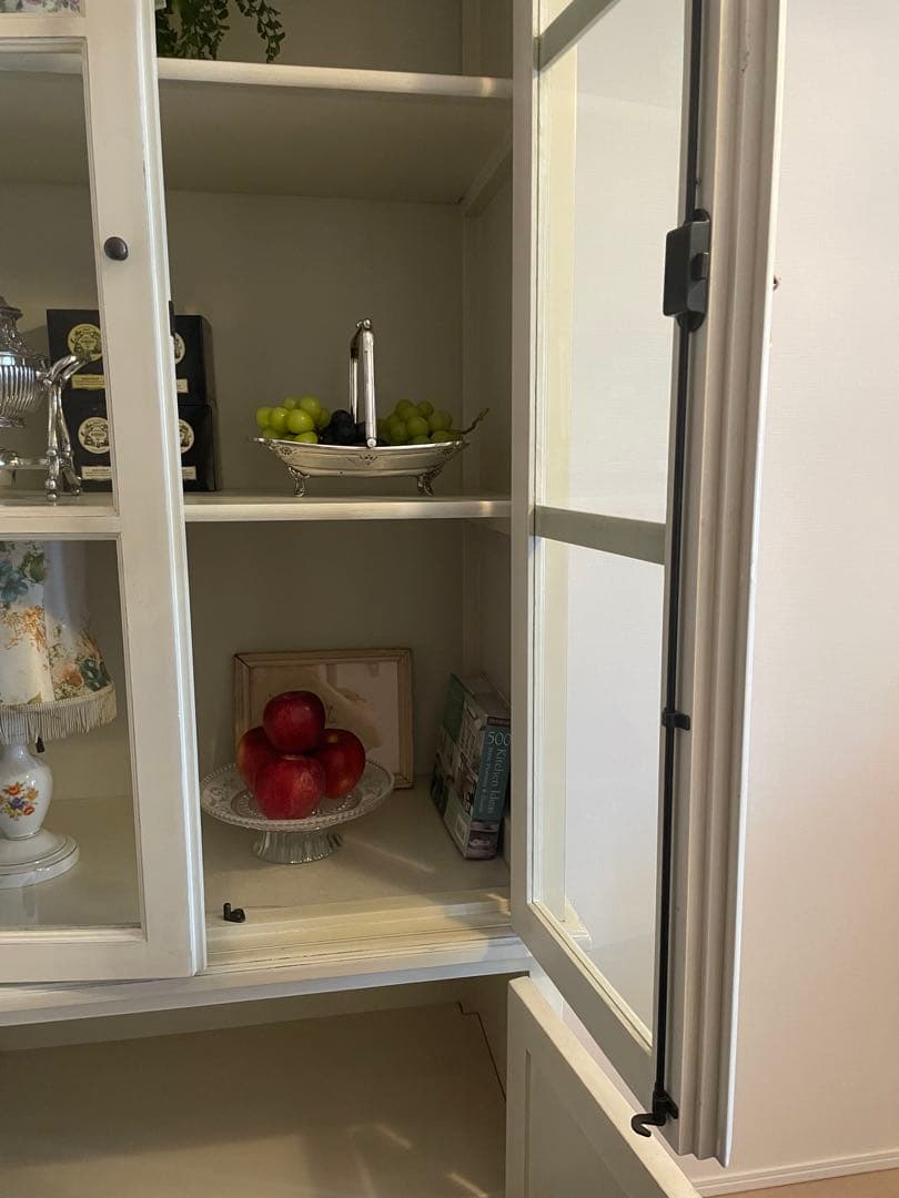 Blanc D’ivoireブランディボワール　ガラスキャビネット　アンティーク