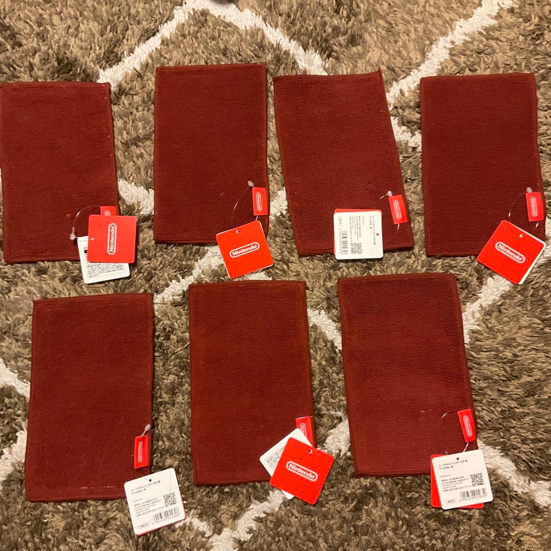 ハーフタオルハンカチ マリオ花札・赤 7種コンプリートセット Nintendo