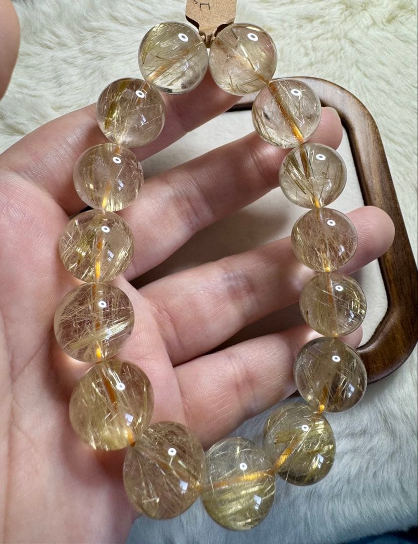 上質を求める方へ｜40%以上OFF ゴールドルチルクォーツ ブレスレット