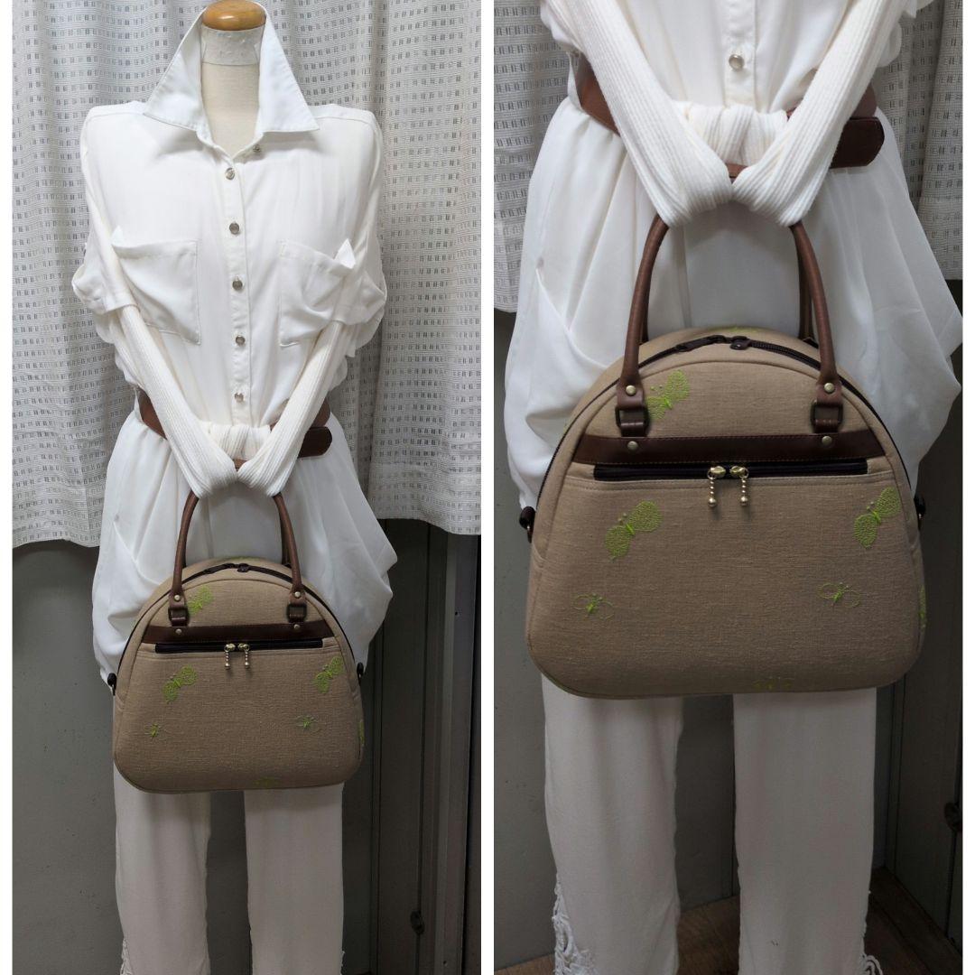 ミナペルホネン　ハンドメイド　バッグ　ボストン　ChouCho