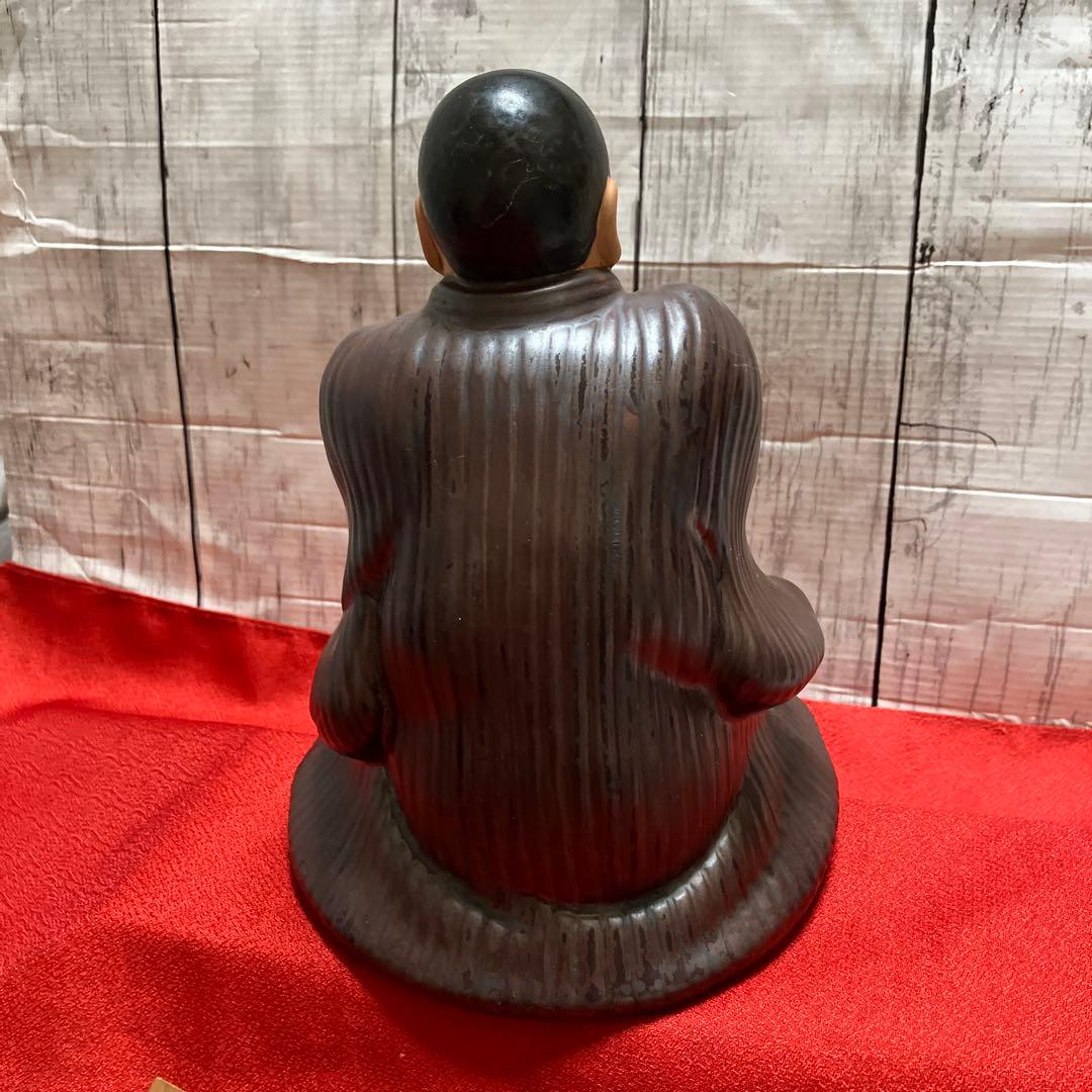 大倉謹製 陶器製 仙台四郎 幸福を呼ぶ 福の神 縁起物 招福 仙壺四郎