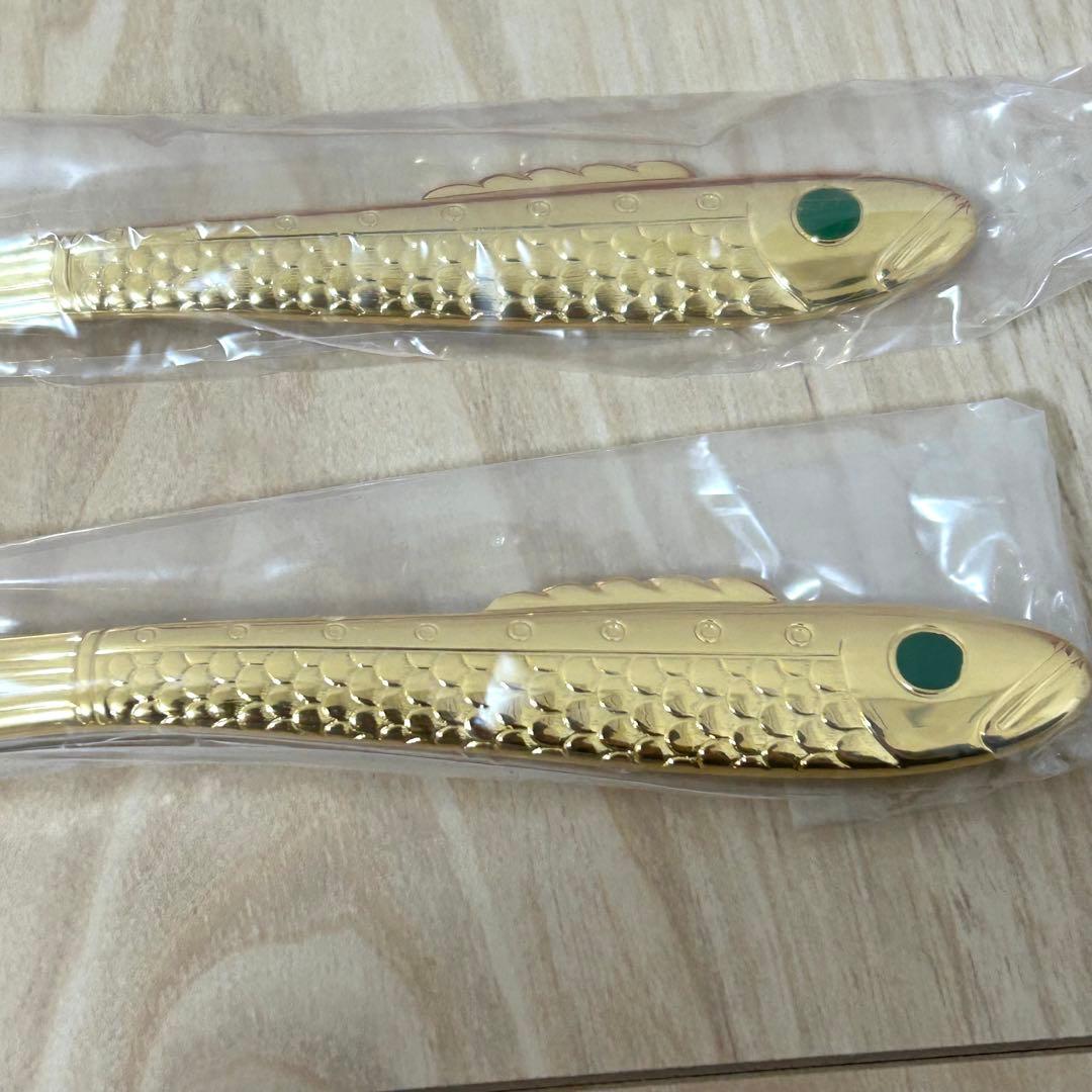 【未使用品・レア】GENSE ゲンセ ノーベル フィッシュカトラリー 4点セット