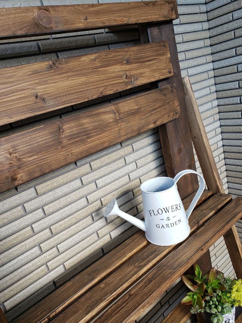 高さ170幅75奥行35  ガーデンシェルフ　ウォールナット　棚　観葉植物