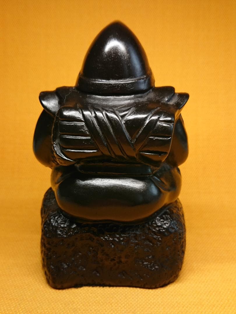 【美品】ビンテージ　恵比寿　石製　置物　インテリア　工芸品　美術品　A2873