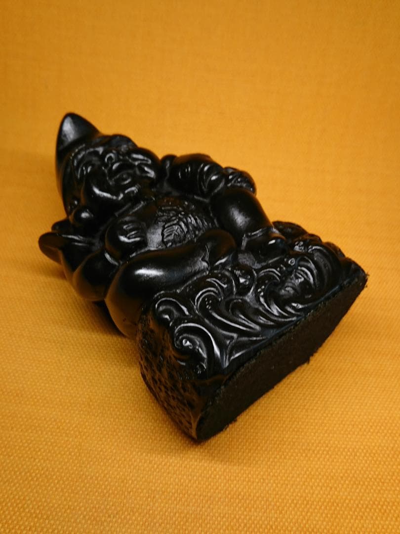 【美品】ビンテージ　恵比寿　石製　置物　インテリア　工芸品　美術品　A2873