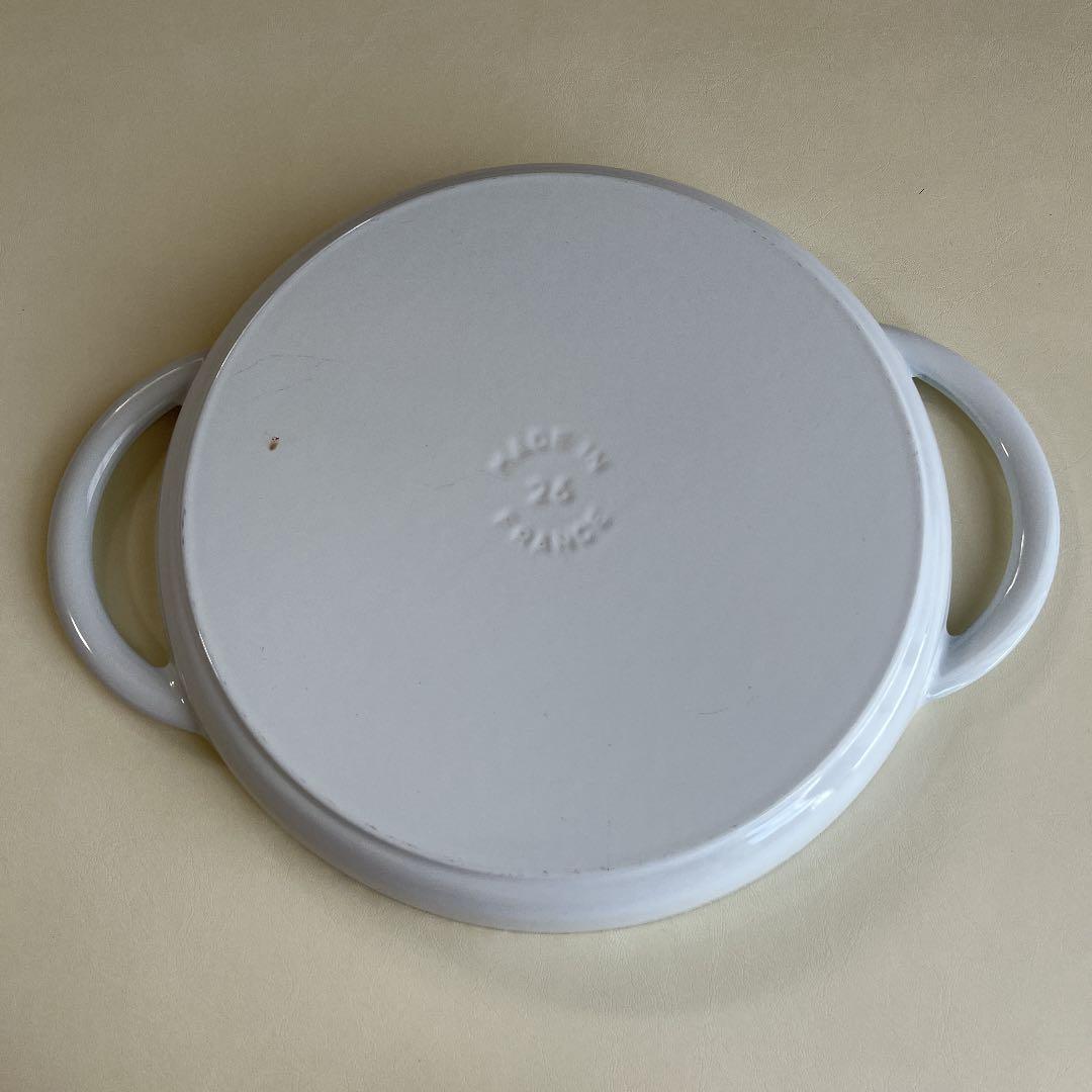 ストウブ　グリルパン26㎝　ホワイト