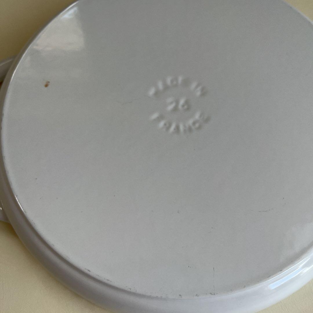 ストウブ　グリルパン26㎝　ホワイト