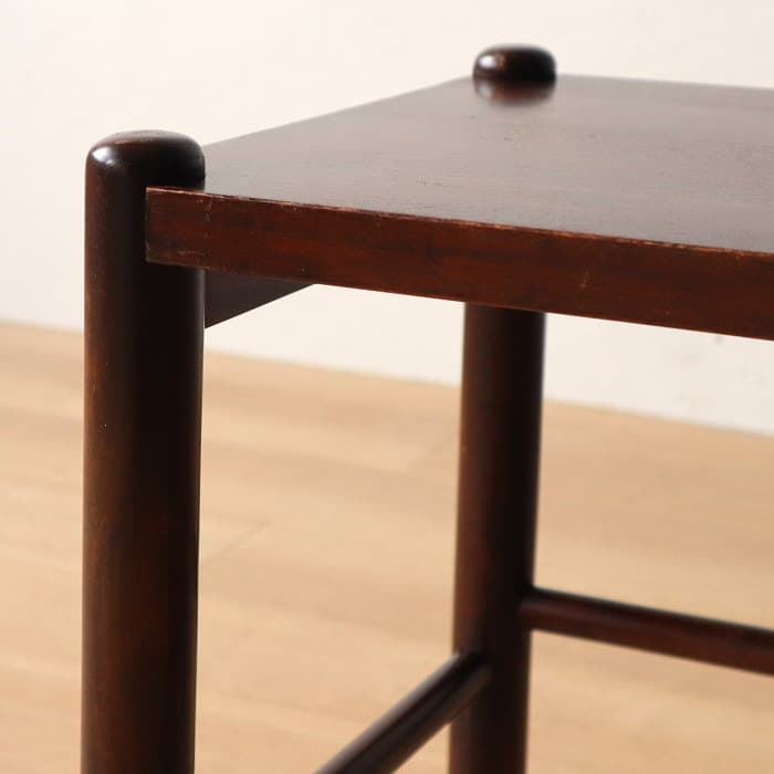 アンティーク 北海道民芸家具 スツール 花台 木製 樺材