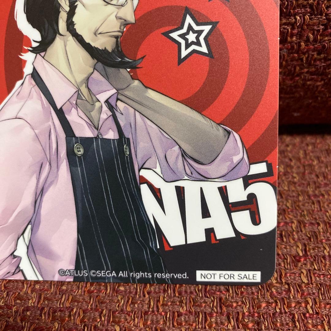 ペルソナ5 25周年記念 カフェ限定佐倉惣治郎コースター2枚セット