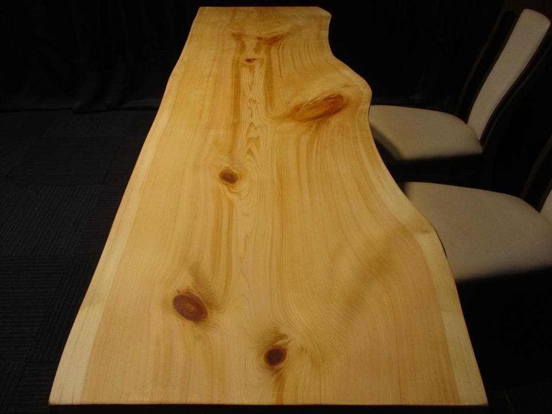 # 885■　檜　ヒノキ　テーブル　ローテーブル　ダイニング　カウンター　一枚板