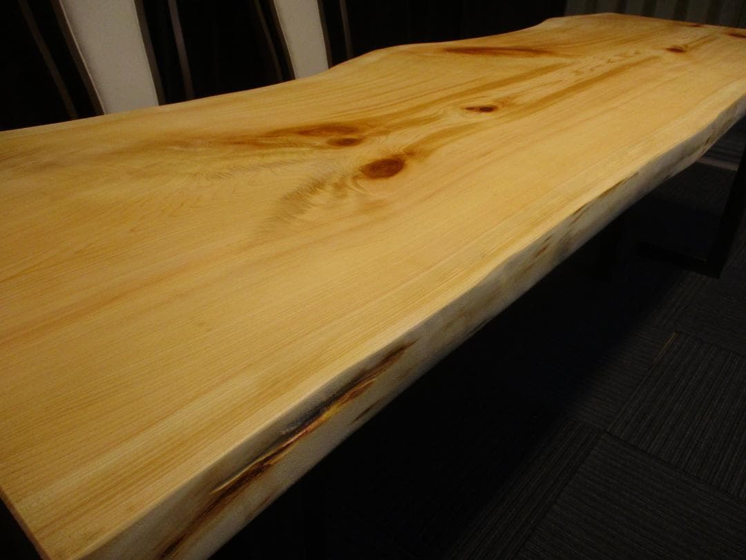 # 885■　檜　ヒノキ　テーブル　ローテーブル　ダイニング　カウンター　一枚板